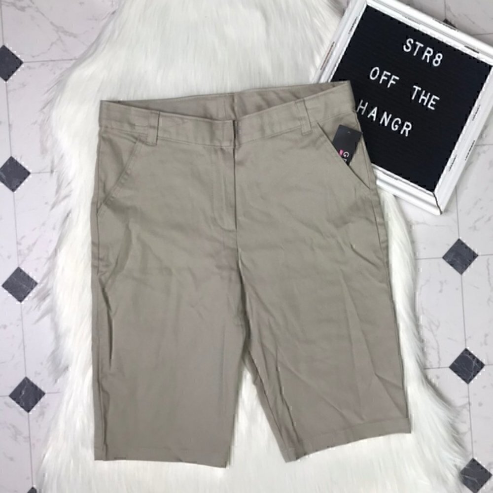 NWOT George tan school uniform bermuda short size 16 new shorts
